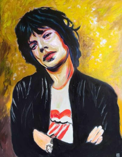ritratto pop art di Mick Jagger